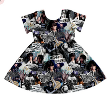Load image into Gallery viewer, Pre-order: Black Movie Twirly Dress
