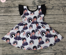 Load image into Gallery viewer, Pre-order: Black Movie Twirly Dress

