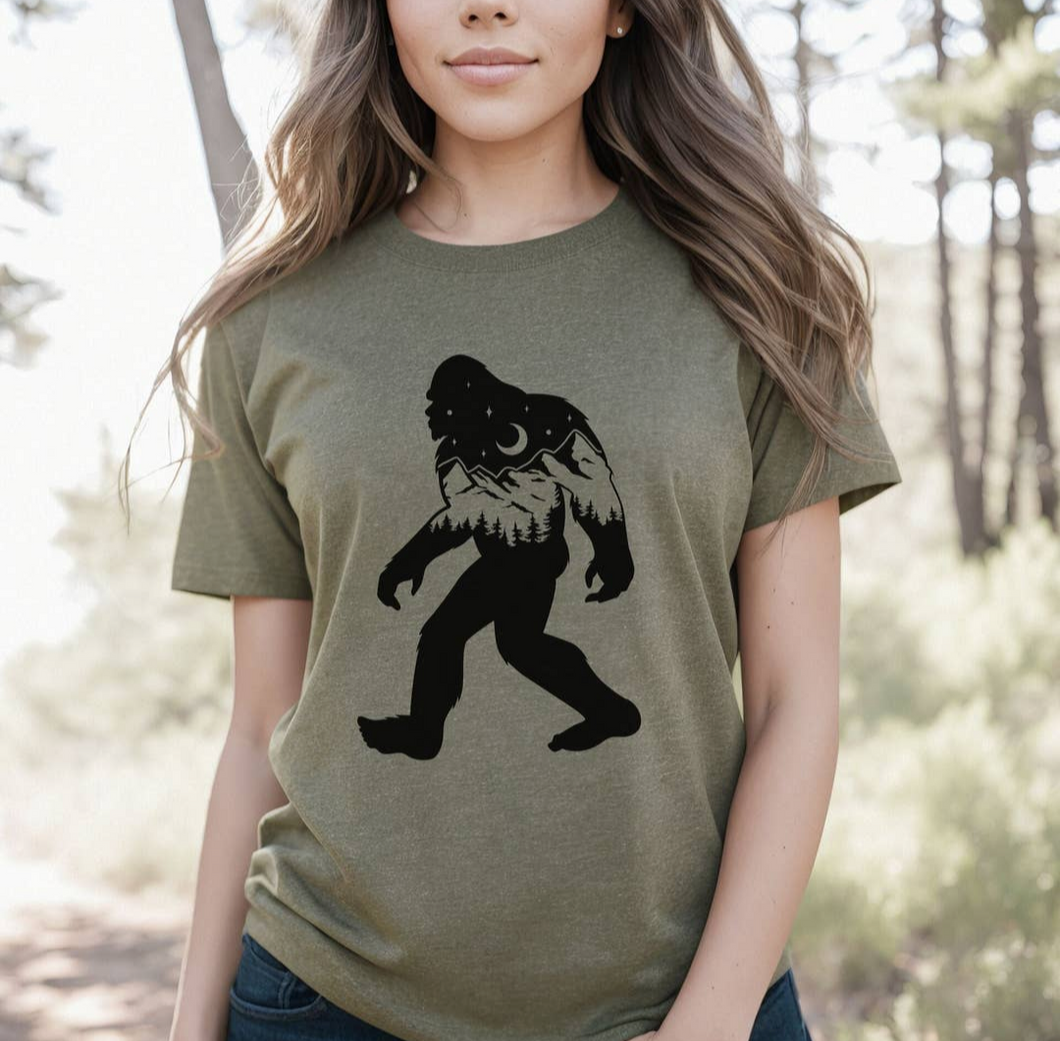 Bigfoot in Nature Tee