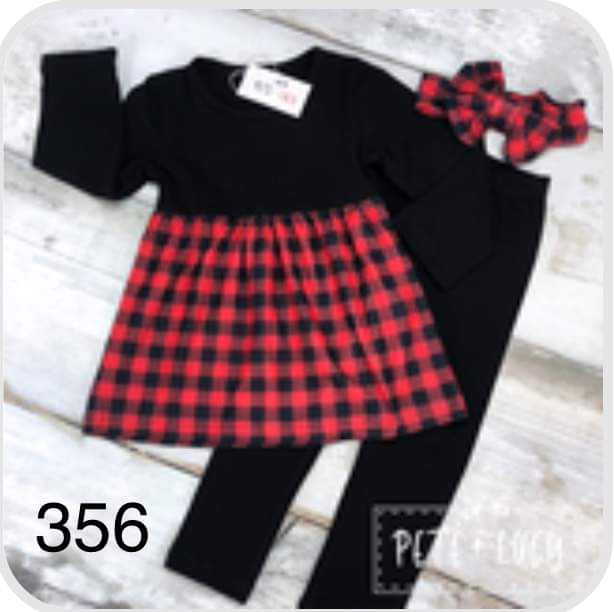 Red Buffalo Plaid 2 Piece Set