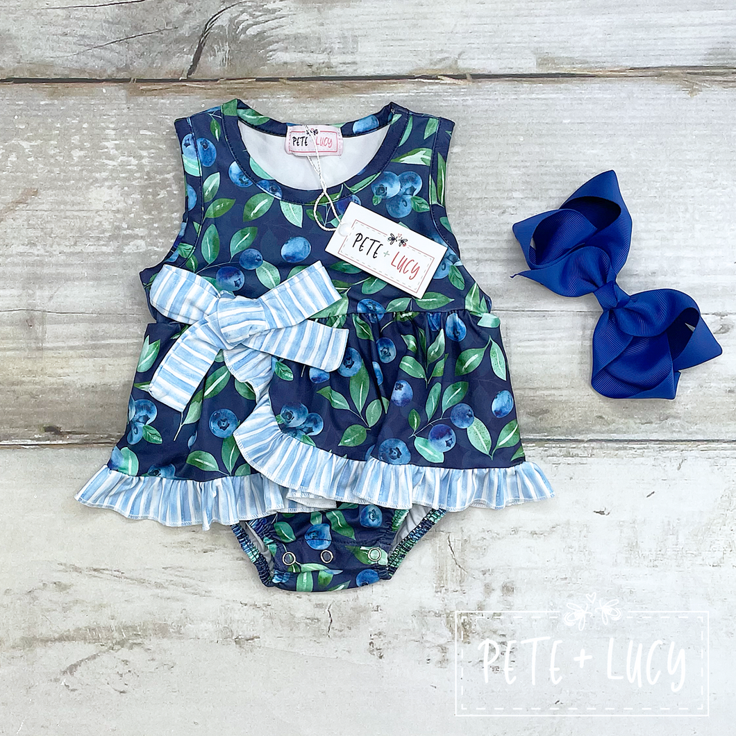Blueberry Farms Infant Romper