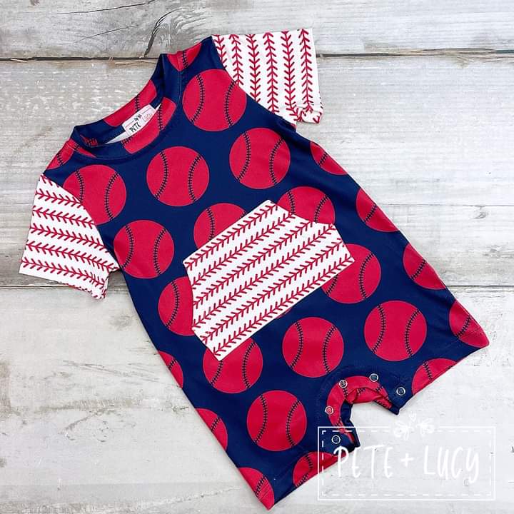 Take Me Out to the Ballgame Infant Romper