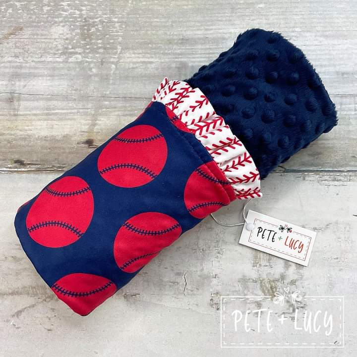 Take Me Out to the Ballgame Minky Blanket