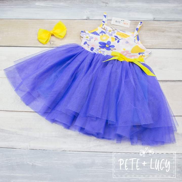 Lemon Twist Tulle Dress