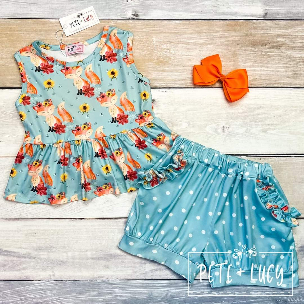 Happy Fox 2 Piece Set