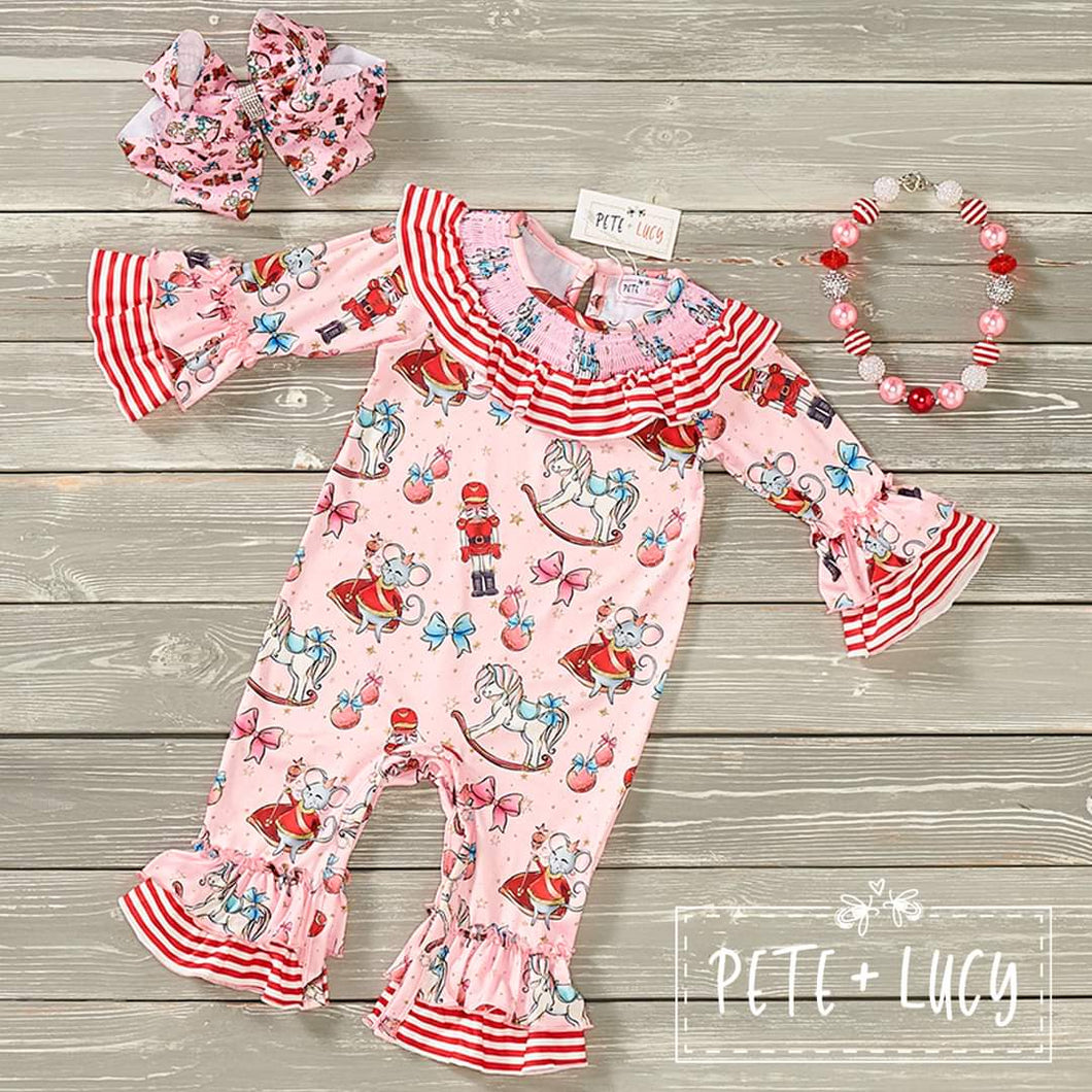Sweet Nutcracker Infant Romper