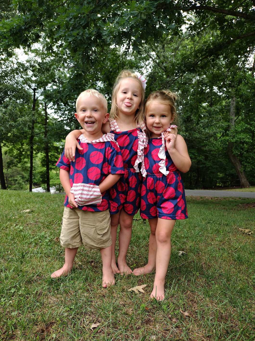 Take Me Out to the Ballgame Romper