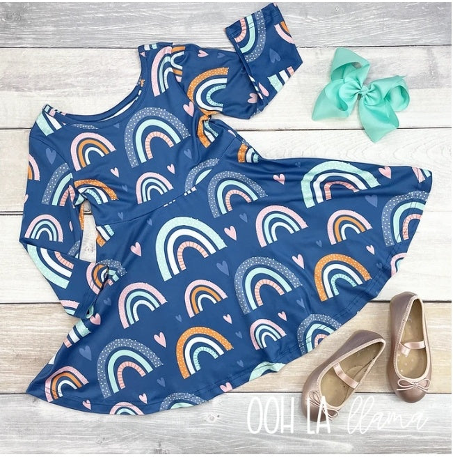 Rainbow Twirl Dress