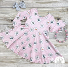 Load image into Gallery viewer, Pink Woodland Friends Dress
