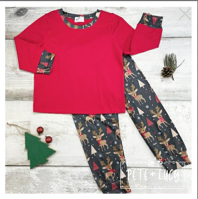 Holiday Loungewear Pant Set- Children's