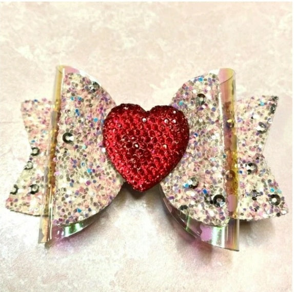 Deluxe Pink Glitter Bow