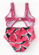 Load image into Gallery viewer, Watermelon Girl&#39;s One Piece Swim Suit
