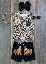 Load image into Gallery viewer, Animal Print 2 Piece Denim Set
