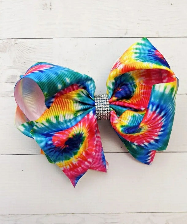 Far Out Texas Size Rhinestone Hair Bow