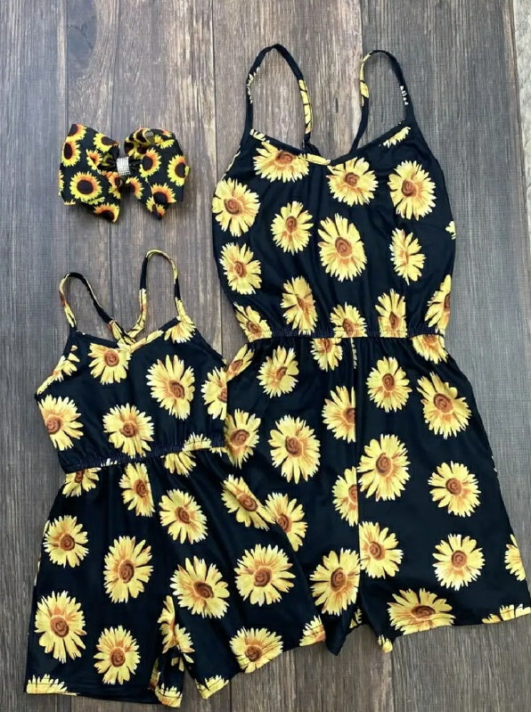Black Sunflower Romper - Women's