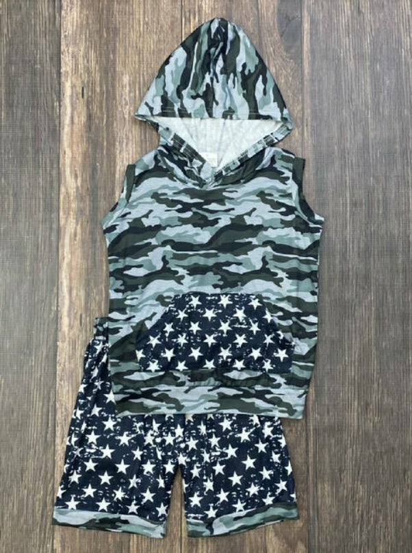 Camo & Stars 2 Piece Set
