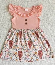 Load image into Gallery viewer, Pre-order: Highland Cow Dress
