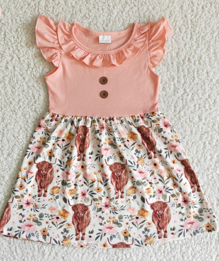 Pre-order: Highland Cow Dress