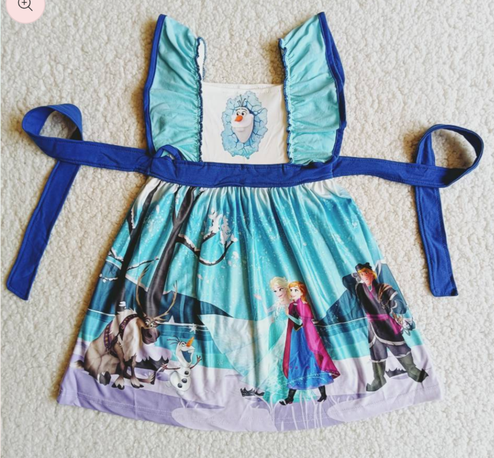 Ice Queen Character Twirly Dress