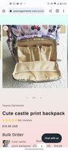 Load image into Gallery viewer, Cute Castle Diaper Bag
