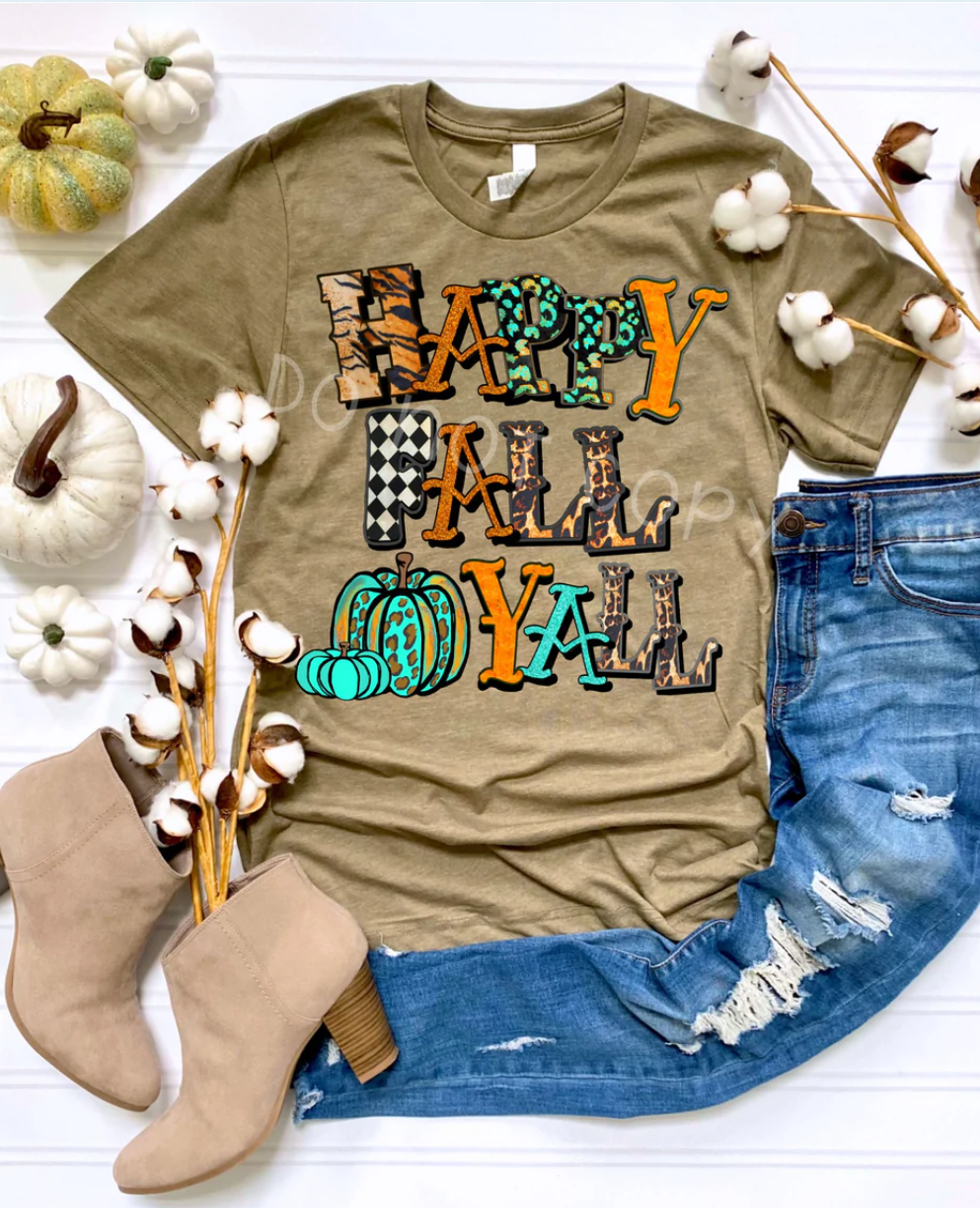 Happy Fall Ya'll- Women's Tee