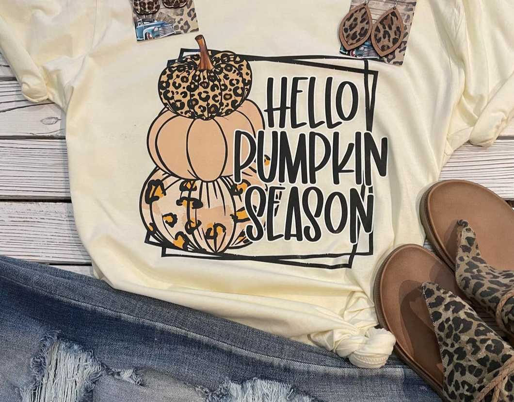 Hello Pumpkin Season- Women's Tee