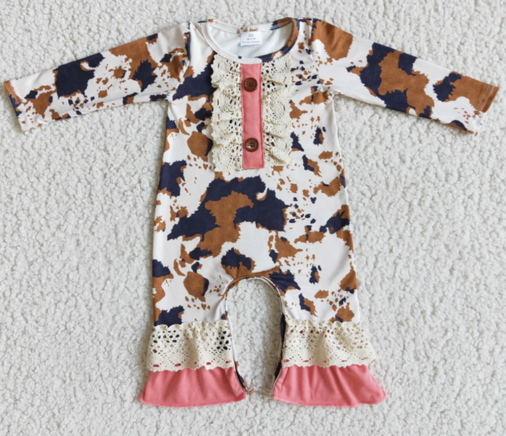 Pre-order: Brown Cow Infant Romper