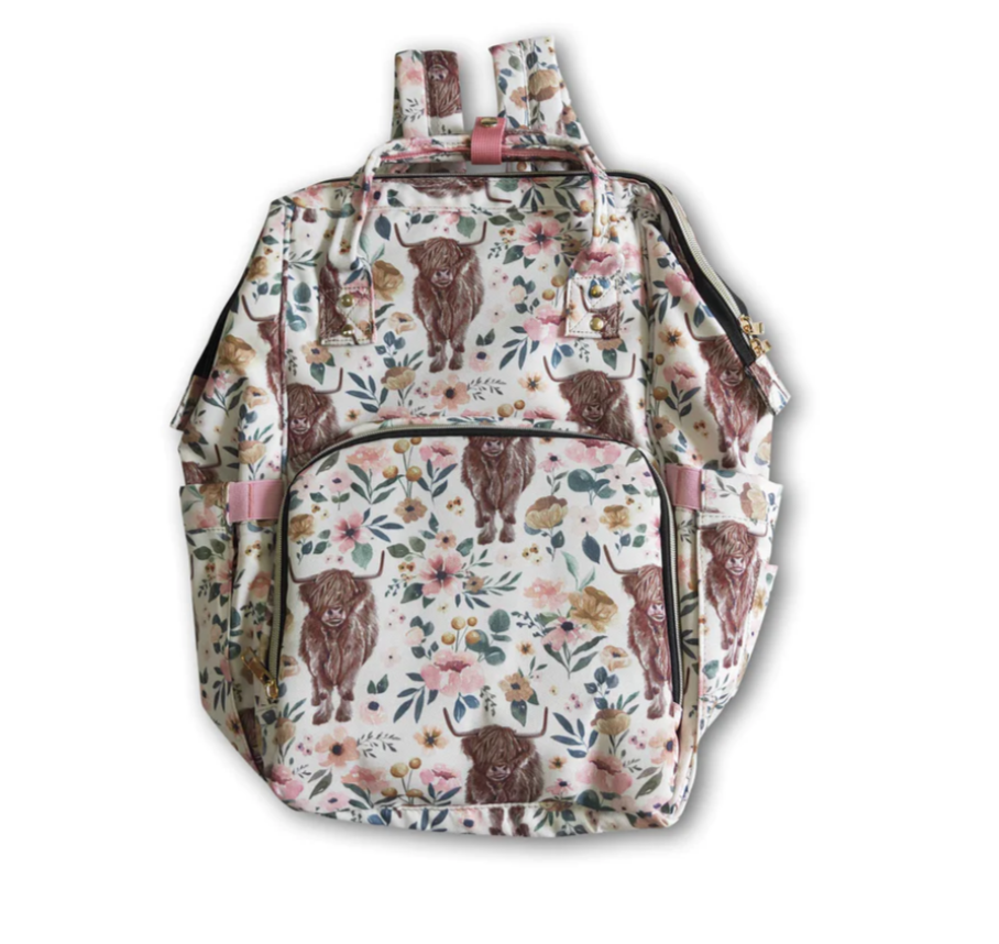 Highland Cow Diaper Bag (3 Styles)