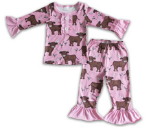Load image into Gallery viewer, Pre-order: Cow Print Pajama (3 Styles)
