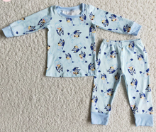 Load image into Gallery viewer, Pre-order: Blue Dog Character Pajamas (2 Styles)
