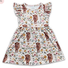 Load image into Gallery viewer, Pre-order: Highland Cow Dress
