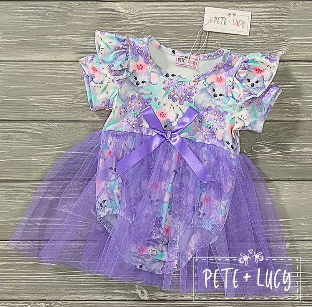 Blooming Koalas Tulle Romper