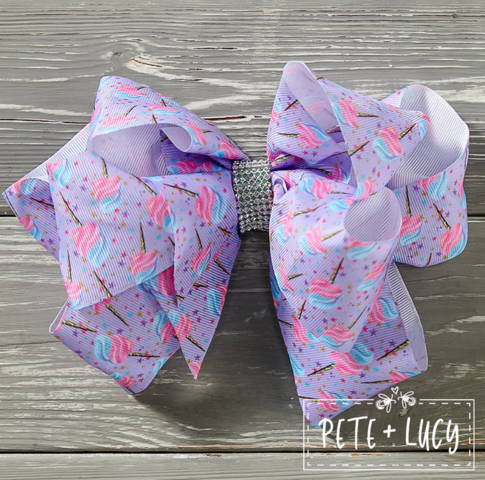 Cotton Candy Delights Deluxe Bow